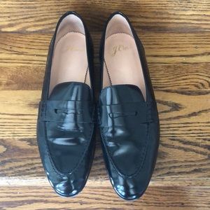 J Crew Academy Penny Loafers 7.5M Black
